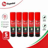 Fixpoint Glue Stick Yapıştırıcı 21 Gr 5 Adet Solvent İçermez Kağıt Karton Okul Ofis Kırtasiye Yapıştırıcısı