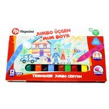Fixpoint Jumbo Üçgen Mum Boya 12 Renk (P-2138)