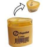 Fixpoint Kalemtraş Çift Gözlü Damla Pastel Renk 1 Adet Hazneli Kalemtraş Pastel Renkler Standart Kalem Açacağı Jumbo Kalem Açacağı - Sarı
