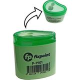 Fixpoint Kalemtraş Çift Gözlü Damla Pastel Renk 1 Adet Hazneli Kalemtraş Pastel Renkler Standart Kalem Açacağı Jumbo Kalem Açacağı - Yeşil