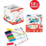 Fixpoint Keçeli Kalem Maxi Jumbo Uçlu 10 Lu Fixpoint P-5426 12LI Paket