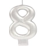 Fixport 8 Rakam Mum Gümüş Renk
