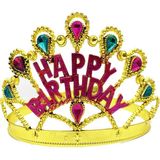 Fixport Altın Renk Happy Birthday Yazılı Doğum Günü Tacı 60 cm