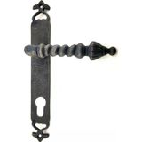 Fixport Antika Tarz Dekoratif Pirinç Burma Yale Kapı Kolu - 247x35 mm, Oksit