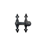 Fixport Antika Tarz Dekoratif Pirinç Kapı, Pencere Mandalı - 82x65 mm, Oksit
