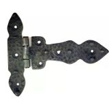 Fixport Antika Tarz Dekoratif Pirinç Kuyruklu Düğmeli Menteşe No1 - 117x142 mm, Oksit