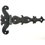Fixport Antika Tarz Dekoratif Pirinç Kuyruklu Kelebek Menteşe - 94x147 mm, Oksit