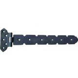 Fixport Antika Tarz Dekoratif Pirinç Kuyruklu Lama Menteşe - 103x380 mm, Oksit