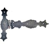 Fixport Antika Tarz Dekoratif Pirinç Kuyruklu Zambak Menteşe - 175x248 mm, Oksit