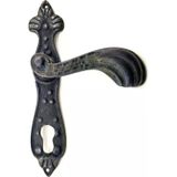 Fixport Antika Tarz Dekoratif Pirinç Mevlana Yale Kapı Kolu - 228x48 mm, Oksit