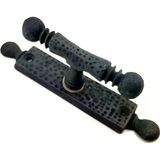 Fixport Antika Tarz Dekoratif Pirinç Misket Pencere Kolu - 165x32 mm, Oksit