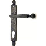 Fixport Antika Tarz Dekoratif Pirinç Misket WC Banyo Kapı Kolu - 245x34 mm, Oksit