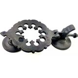 Fixport Antika Tarz Dekoratif Pirinç Osmanlı Kapı Tokmağı, Taktak - 265x75mm, Oksit