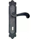 Fixport Antika Tarz Dekoratif Pirinç Sultan Yale Kapı Kolu - 270x54mm, Oksit