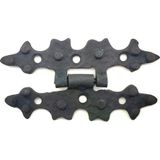 Fixport Antika Tarz Dekoratif Pirinç Yıldız Menteşe - 84x44 mm, Oksit