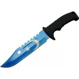 Fixport Ayyıldız MF013BL Mavi Av Bıçağı 31cm - Testere Detaylı Bıçak, Kılıflı, Plastik Sap