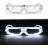 Fixport Beyaz LED Işıklı Parti Gözlüğü 3 Modlu – Glow & Gece Eğlence Gözlüğü
