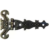 Fixport Dekoratif, Sac Tek Kuyruklu Menteşe - 40x68 mm, Küçük, Antik, 100 Adet