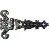 Fixport Dekoratif, Sac Tek Kuyruklu Menteşe - 40x68 mm, Küçük, Eskitme, 1 Adet