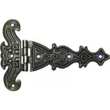 Fixport Dekoratif, Sac Tek Kuyruklu Menteşe - 69x102 mm, Büyük, Antik, 100 Adet
