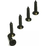 Fixport Klips, Menteşe, Ayak, Ağaç, Sunta Vidası 3x13 mm - Siyah 100 Adet
