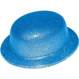 Fixport Mavi Renk Simli Melon Yuvarlak Parti Şapkası 24x26 cm
