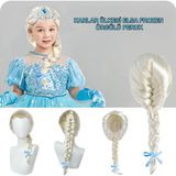 Fixport Platin Altın Dore Renk Karlar Ülkesi Elsa Frozen Peruğu Çocuk Boy