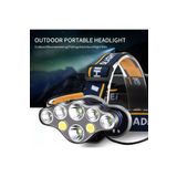 Fixport PS-888 Güçlü USB Şarj Edilebilir Profesyonel 8 Modlu 6000 Lümen 8 LED Su Geçirmez Kafa Lambası