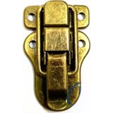 Fixport Sandık, Kutu Klipsi, Ön Kilidi - 48x30mm, Antik, 100 Adet
