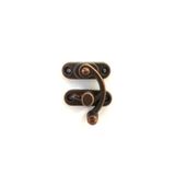 Fixport Yay Gözü, Ahşap Kutu Klipsi - Büyük 37x45 mm, Antik, 1 Adet