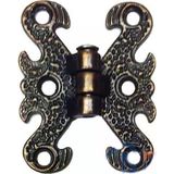 Fixport Zamak Kelebek Menteşe - Küçük, 30x40mm, Oksit, 100 Adet