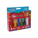 Fixpro Yüz Boyası 6 Renk 1 Paket Face Paint Çevirmeli Yüz Boyası Canlı Renkler Sağlığa Zararsız Çok Renkli