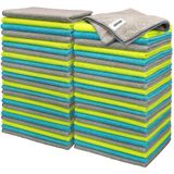FIXSMITH Mikrofiber Temizleme Bezi - 50'li Paket, Çok İşlevli Temizlik Havluları, Boyut: 30,48 x 40,64 cm, Yüksek Emici Temizlik Bezleri, Tiftiksiz, Araba Mutfak Ev Ofis için İpsiz Temizleme Bezleri
