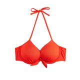 Fiyonk Detaylı Dolgulu Destekli Push-Up Bikini Üstü