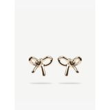 Fiyonk Formlu Gold Küpe