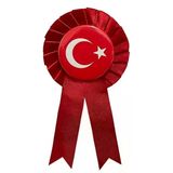 Fiyonklu Rozet Bayraklı - 5 Adet