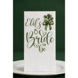 FiyonkPeçete Bride To Be Peçetesi Yeşil İsme Özel Baskılı 15’li 33x33