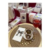 FiyonkPeçete Leopar Kurdele Desenli Baskılı Misafir Sunum Peçetesi 15'li Paket 33x33