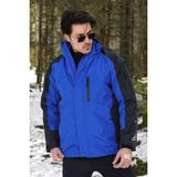 Fiyort Fy 162 Sogne 3'ü 1 Arada Su Geçirmez Mont Çıkarılabilir Polar Astarlı, Nefes Alabilen Outdoor Ceket - Mavi - XL