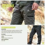 Fiyort Kodiak Trekking Su Geçirmez Pantolon Haki
