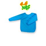 FİYPER Mavi 4-6 Yaş Su Itici Kumaş Boyama Önlüğü M Beden