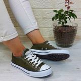 Fiyra 554 Haki Kisa Unisex Sneaker Keten Spor Ayakkabi