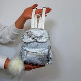 Fiyra Crn Beyaz Pullu Kız Çocuk Sırt Çantası (16Cmx20cmx10cm)