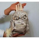 Fiyra Crn Krem Pullu Kız Çocuk Sırt Çantası (16Cmx20cmx10cm)