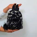Fiyra Crn Siyah Pullu Kız Çocuk Sırt Çantası (16Cmx20cmx10cm)