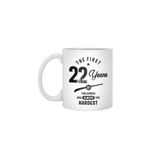 Fizello 22 Yaş Beyaz Kupa, 330 ml, Hediyelik