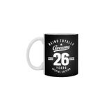 Fizello 26 Yaş Beyaz Kupa, 330 ml, Hediyelik