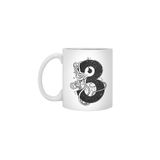Fizello 3 Eyes Beyaz Kupa, 330 ml, Seramik, Hediyelik