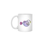 Fizello Angler Fish Beyaz Kupa, 330 ml, Seramik