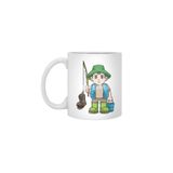 Fizello Angler With Fishing Rod & Bucket Beyaz Kupa, 330 ml FIZELLO-MUG-7651